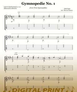 Gymnopedie sheet music for guitar by Stevan Pasero
