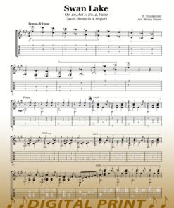 Swan Lake guitar sheet music by Stevan Pasero